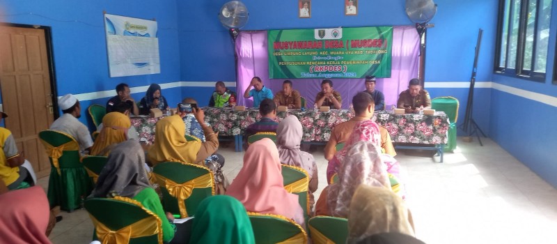 Musdes Desa simpunglayung kec. Muara Uya. Senin 28 Agustus 2023
