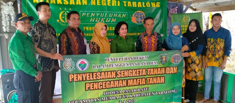 Penyuluhan Hukum Program Jaga Desa Pengamanan Dan Pengawasan Dana Desa Serta Pencegahan Mafia Tanah