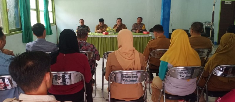 Rapat koordinasi pemantapan Panhut RI ke 78 Tk Kec. Muara Uya