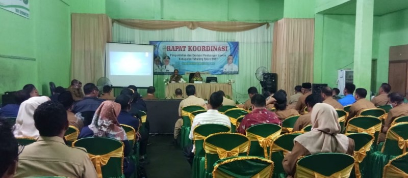 Rapat Koordinasi Pengendalian dan Evaluasi Pembangunan Kabupaten Tabalong Tahun 2022 di Kecamatan Muara Uya