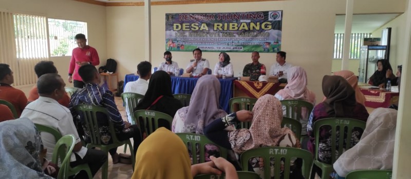 Rembuk Stunting di Desa Ribang, Rabu 19 Juni 2024
