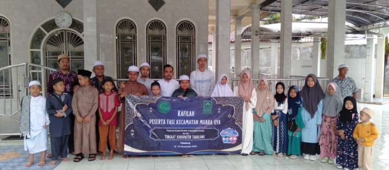Pelepasan kafilah festival anak Saleh kecamatan Muara Uya
