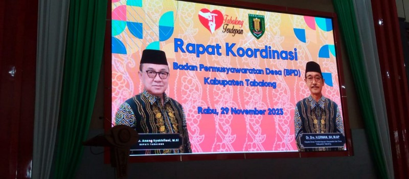 Mengahadiri Rapat Koordinasi Badan Permusyawaratan Desa (BPD) Kabupaten Tabalong