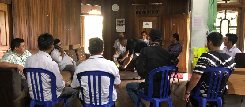 Acara kunjungan kerja Bawaslu Kabupaten, Propinsi dan Pusat ke Panwaslu Kecamatan Muara Uya.