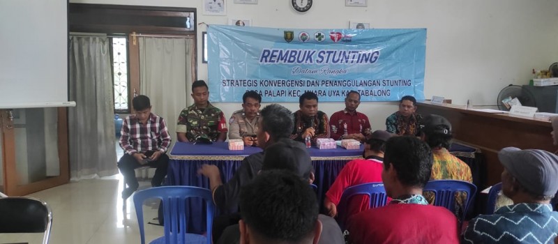 Rembuk stunting di Desa Palapi, Kamis 20 Juni 2024