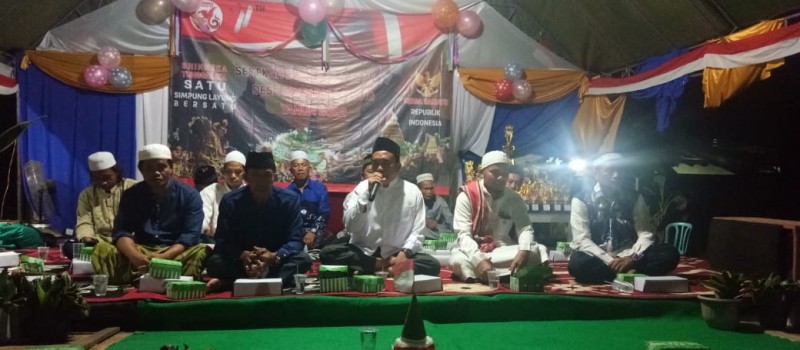 Acara Pembukaan HUT Proklamasi Kemerdekaan RI ke-77 dan Pembukaan Sedekah Bumi di Trans Simpung Layung Desa Simpung Layung