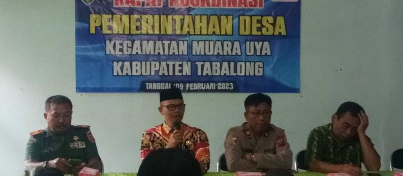 Rapat Koordinasi Pemerintahan Desa Kecamatan Muara Uya