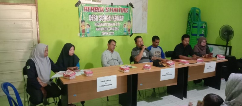 Rembuk Stunting di Desa Sungai Kumap