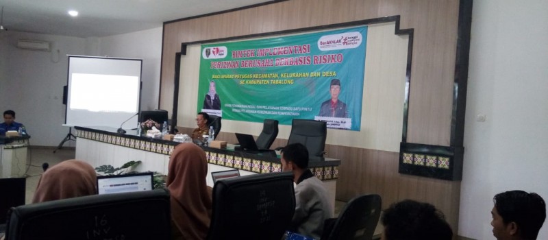 hari terakhir Bintek Implemrntasi Perizinan Berbasis Risiko