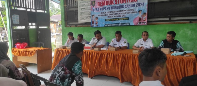 Rembuk Stunting di Desa Kupang Nunding, Rabu 19 Juni 2014