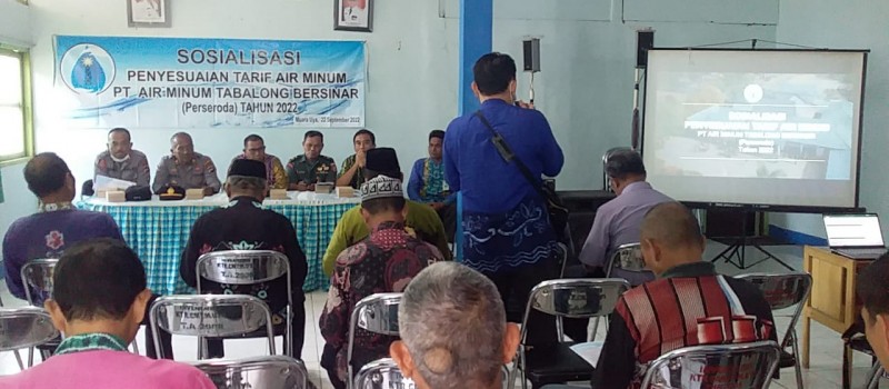 Sosialisasi Penyesuaian Tarif Air Minum Periode Tahun 2022