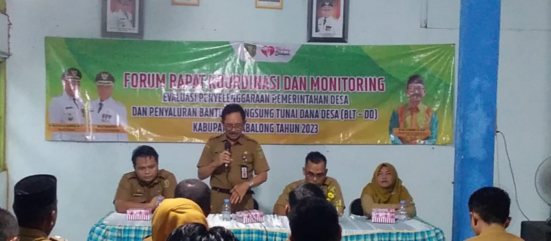 Forum Rapat Koordinasi Dan Monitoring Evaluasi Penyelenggaraan Pemerintahan Desa dan Penyaluran Bantuan Langsung Tunai