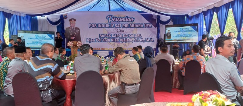 Peresmian pos induk IV SAT PJR Muara Uya