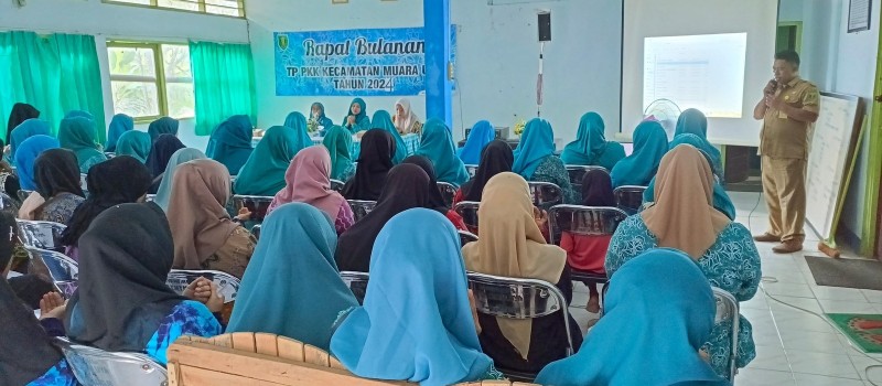 RAPAT BULANAN TP PKK KECAMATAN MUARA UYA 2024