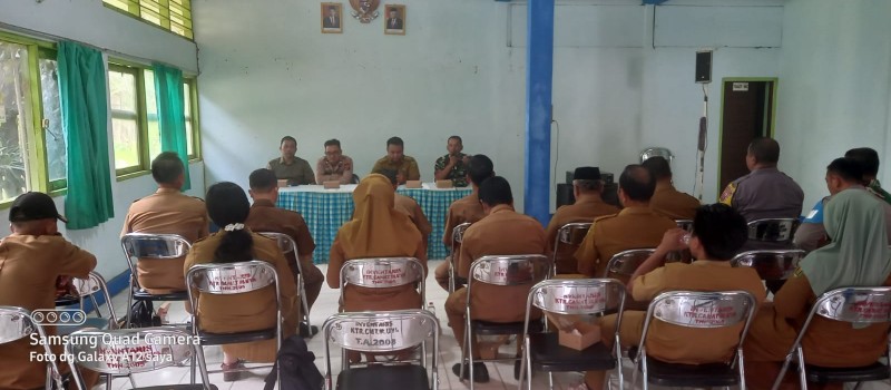 Rapat koordinasi tramtib kecamatan Muara Uya..