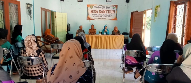 Acara Pembukaan Pelatihan Tata Boga Desa Santuun