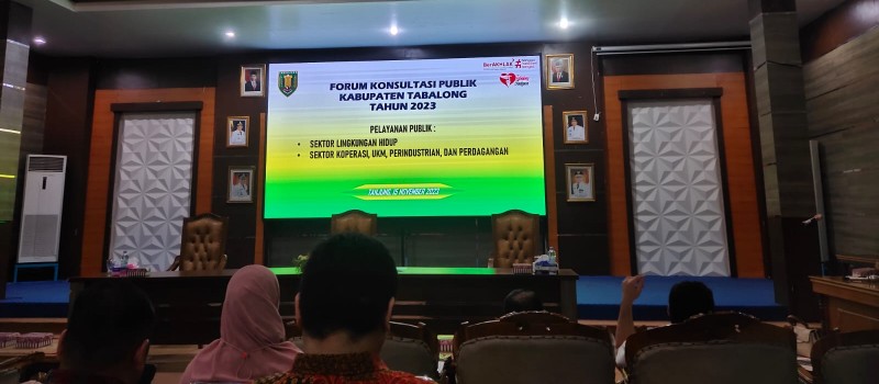 Menghadiri Forum Konsultasi Publik Kabupaten Tabalong Tahun 2023
