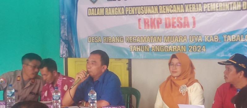 Musdes dalam rangka penyusunan RKPDesa Ribang Kec.Muara Uya Kab. Tabalong TA 2024