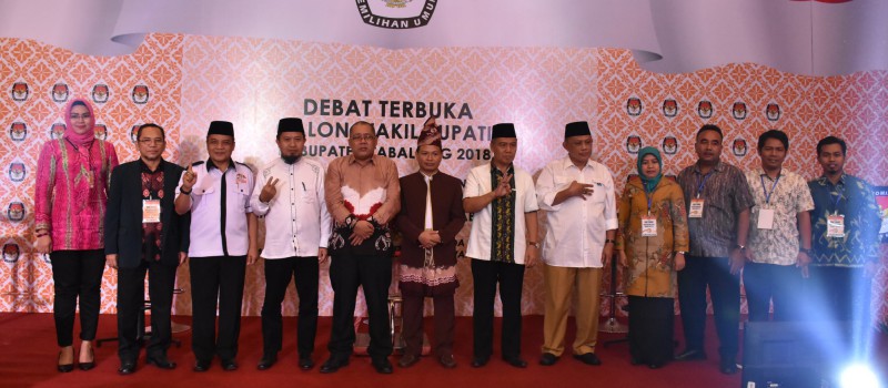 Debat Terbuka Calon Wakil Bupati Tabalong Digelar