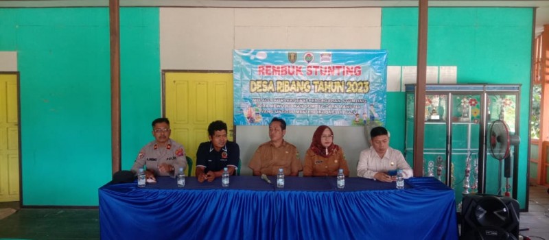 Acara Rembuk Stunting di Desa Ribang Kec. Muara Uya.