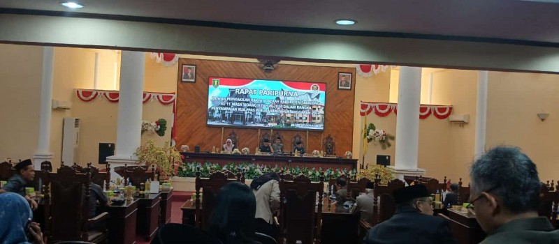 Paripurna DPRD, 26 Juli 2024