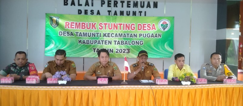 Kegiatan Rembuk Stunting Telah digelar di Seluruh Desa Se Kecamatan Pugaan