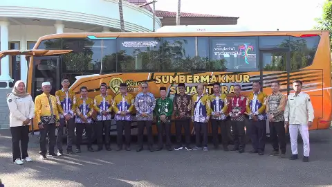 Satu-satunya di Tabalong, BUMDesMa Sumber Makmur Sejahtera Luncurkan Unit Usaha Penyewaan Bus Pariwisata